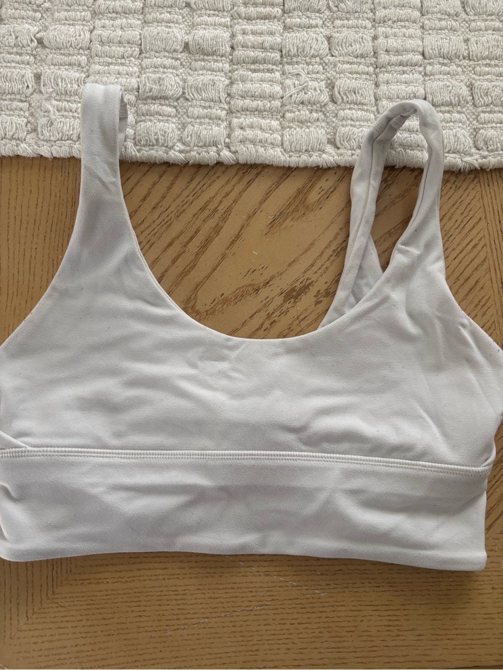 lululemon athletica White Scoop Sports Bralette